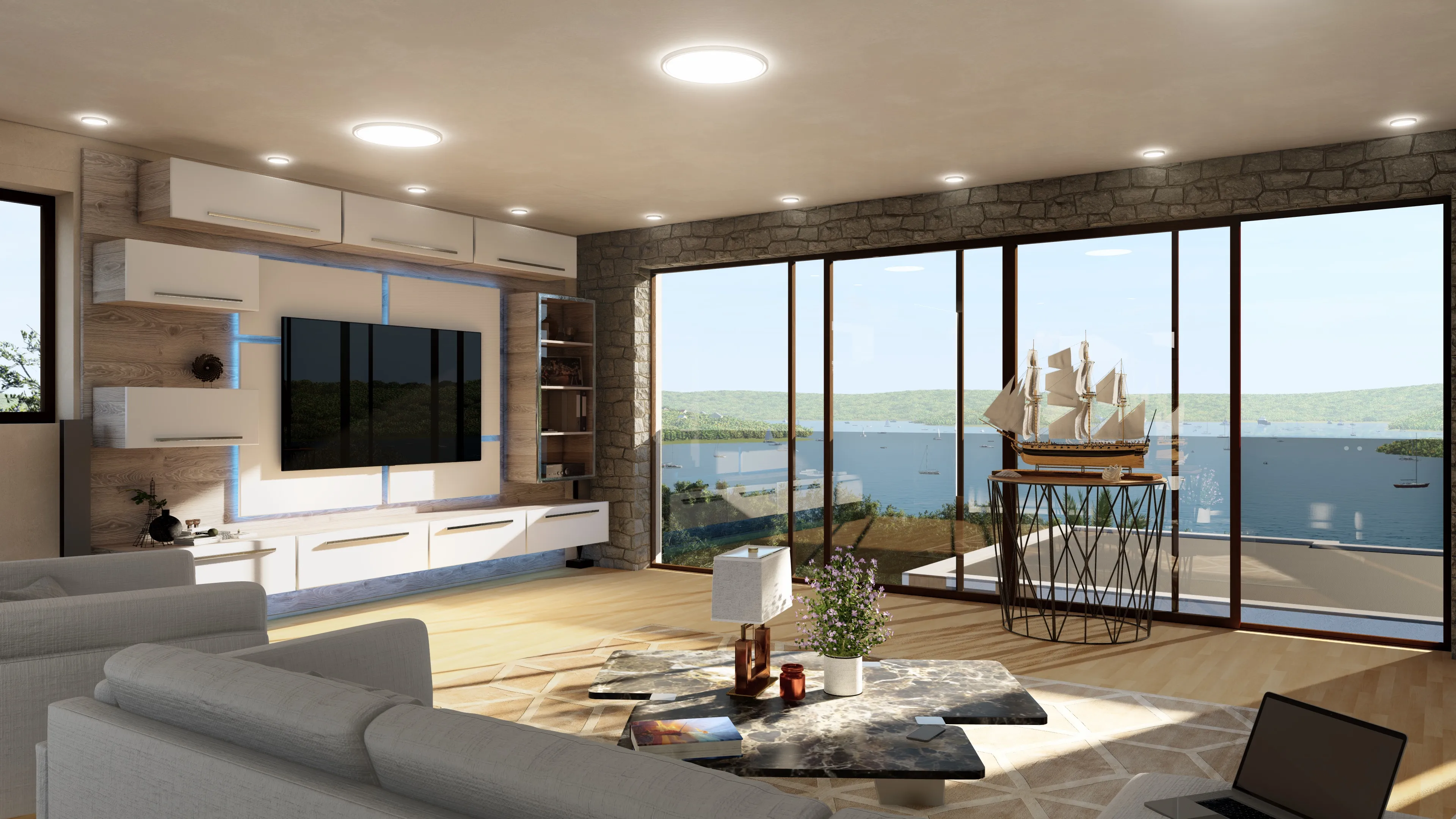 Villa B Living Room View 3